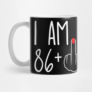 Vintage 87th Birthday I Am 86 Plus 1 Middle Finger Mug